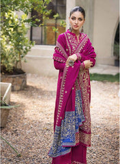 Gul Ahmad Winter Embroidered Pashmina 3 Pc Suit AP-32059