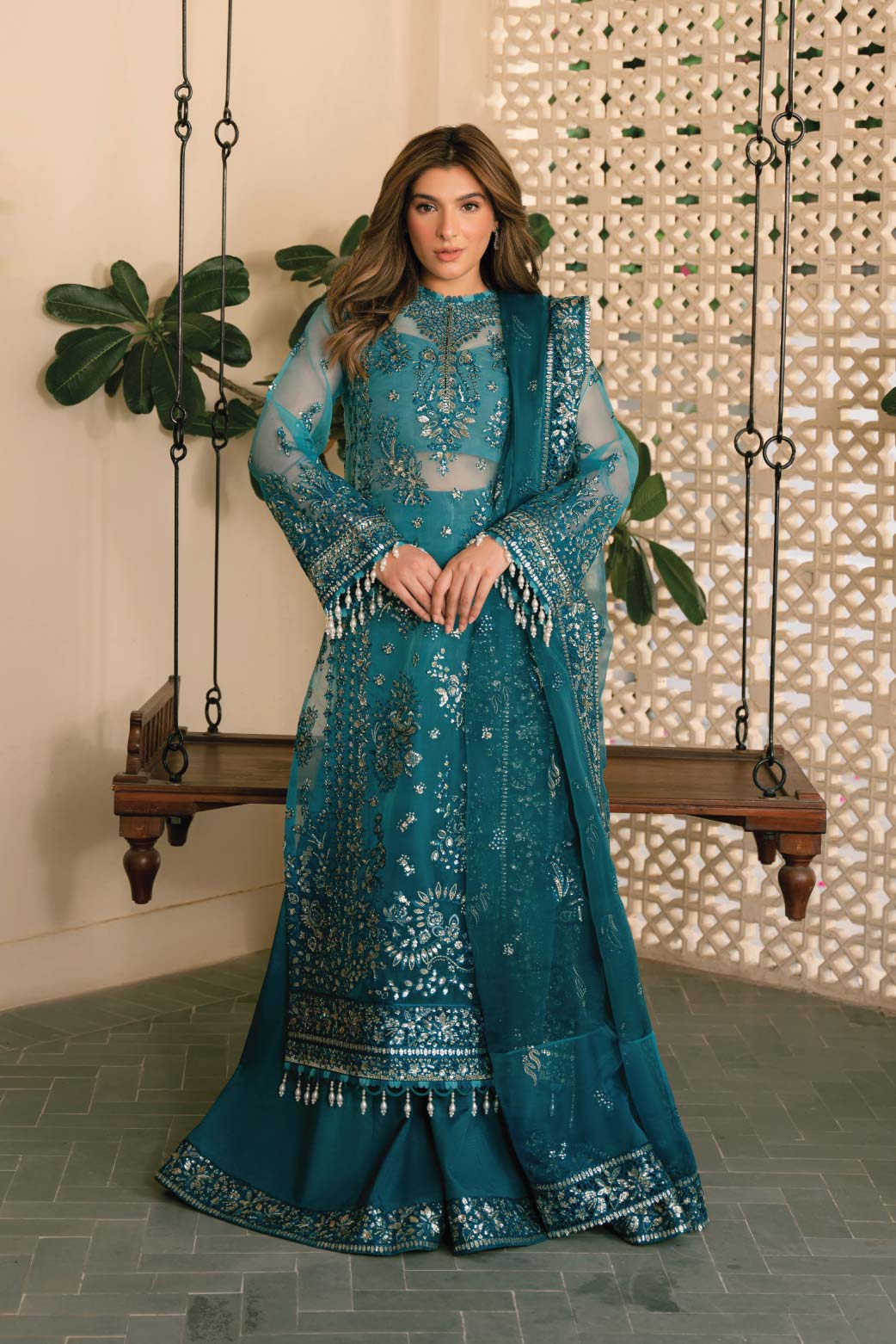 Azyel By Solene Fromal Chiffon 3 Piece Suit LILA AZW-V2-24-10