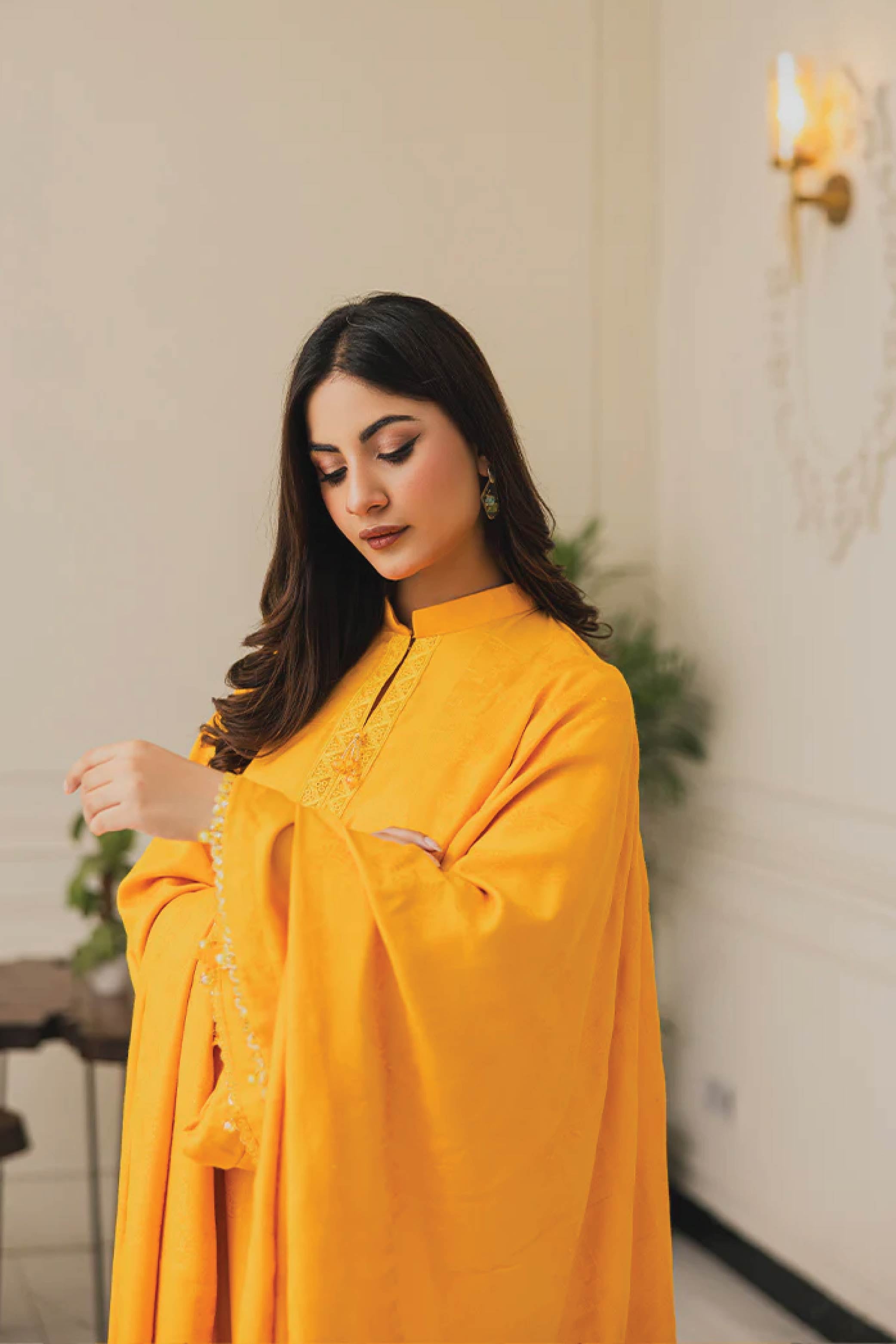 Peridot viscose  jacquard 3 Piece Suit PJ-416