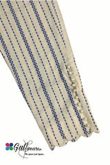 Stitched Cotton jacquard Trouser GWT00009-Beige