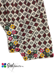Stitched Khaddar Hand Embroidered Shalwar GWSh00012-Multicolor