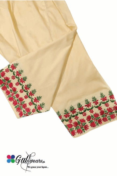 Stitched Lawn Embroidered Shalwar GWSh00011-Skin