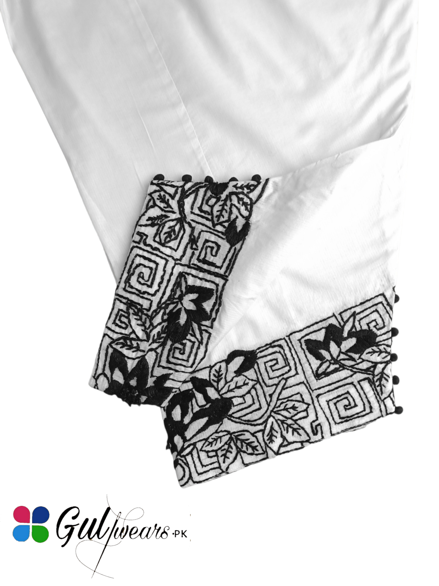 Stitched Lawn Hand Embellished Shalwar GWSh00010-White