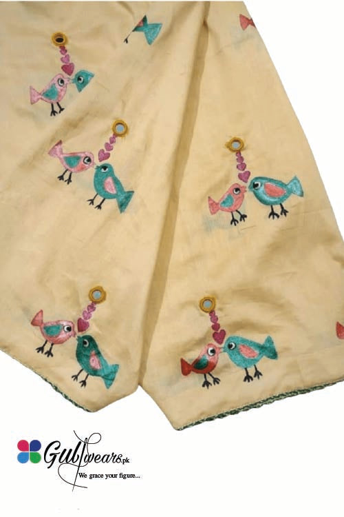 Stitched Lawn Hand Painted Shalwar GWSh00007-Skin