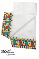 Stitched Lawn Patternatic hand painted Shalwar GWSh00006-White