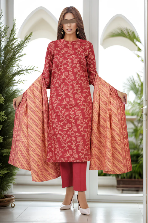 Saya Printed Premium Cotton Viscose 3PC - U01-24319-12B