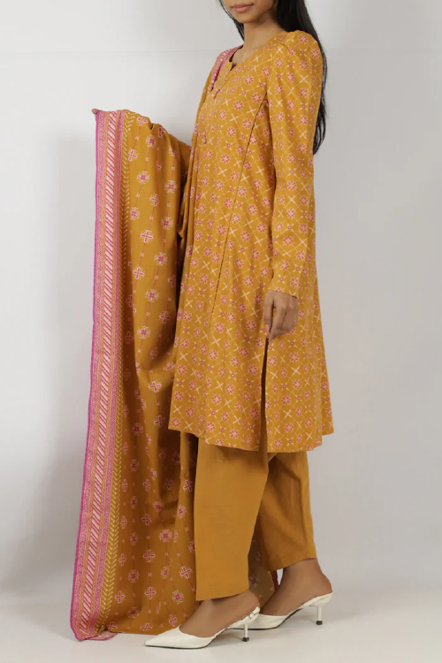 Saya Printed Premium Cotton Viscose 3PC - U01-24319-13B