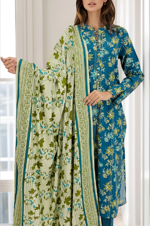 Saya Printed Premium Cotton Viscose 3PC - U01-24319-15C