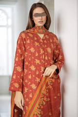Saya Printed Premium Cotton Viscose 3PC - U01-24319-18B