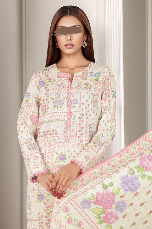 Saya Printed Premium Khaddar 3PC - U04-24346-09B