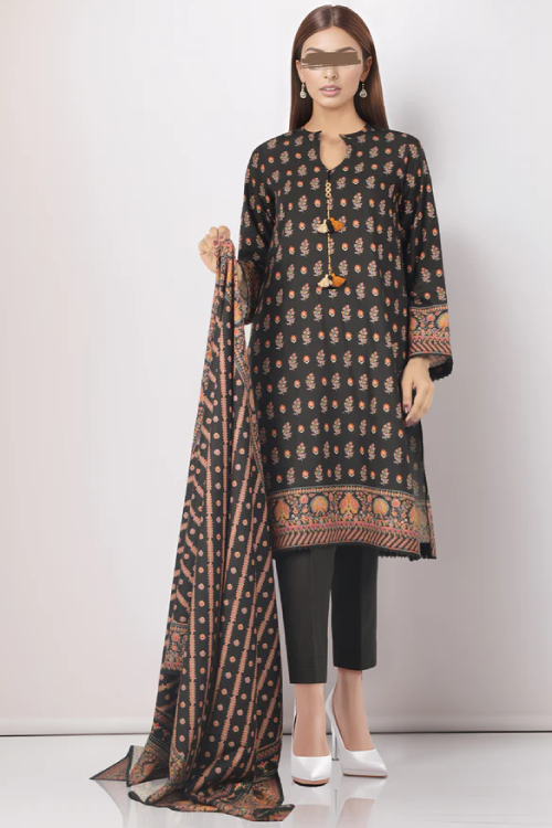 Saya Printed Premium Khaddar 3PC - U04-24346-12A