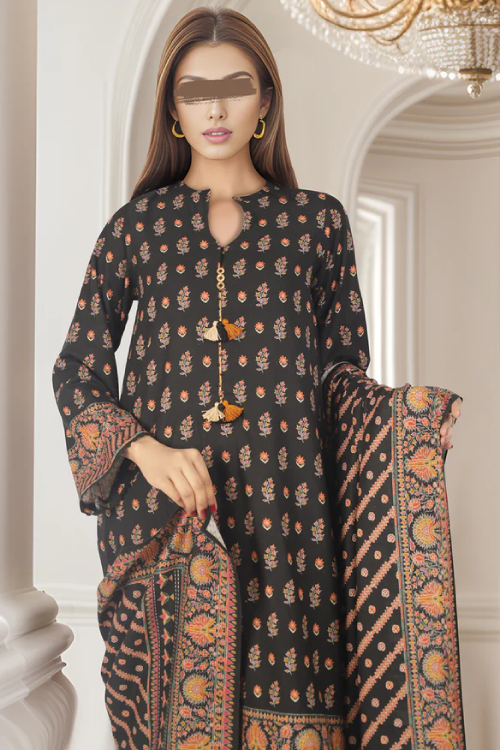 Saya Printed Premium Khaddar 3PC - U04-24346-12A
