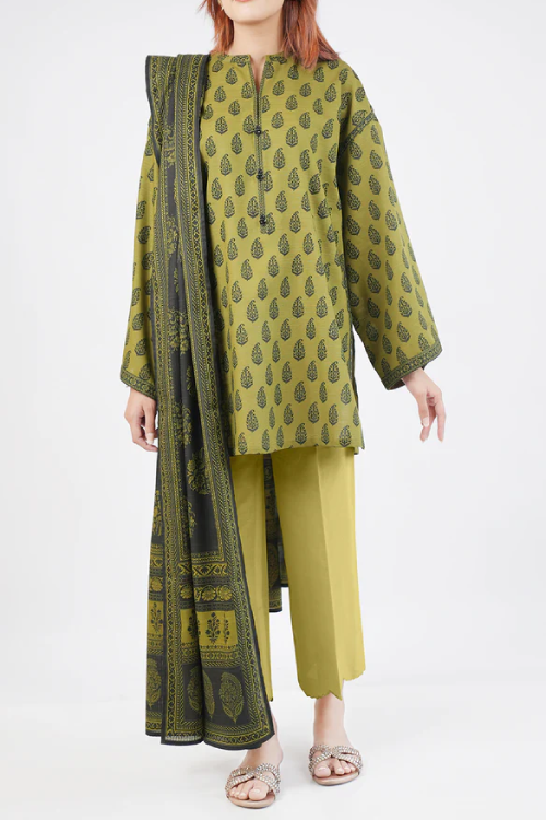 Saya Printed Premium Khaddar 3PC - U04-24386-03B