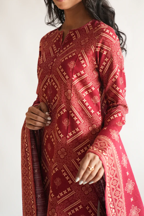 Saya Printed Premium Khaddar 3PC - U04-24386-04A