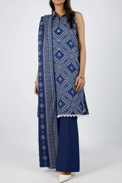 Saya Printed Premium Khaddar 3PC - U04-24386-04B