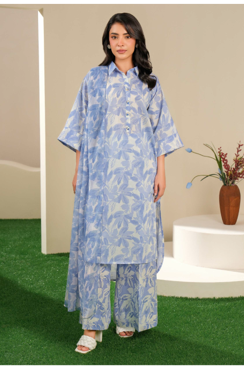 Limelight Summer Printed Lawn 3-Piece Blue-U3746