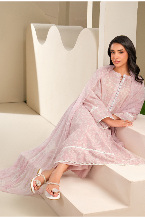 Limelight Summer Printed Lawn 3-Piece Pink-U3857