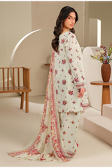 Limelight Summer Printed Lawn 3-Piece Beige-U4030