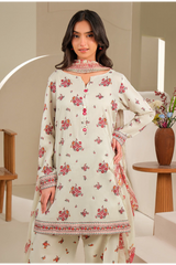 Limelight Summer Printed Lawn 3-Piece Beige-U4030