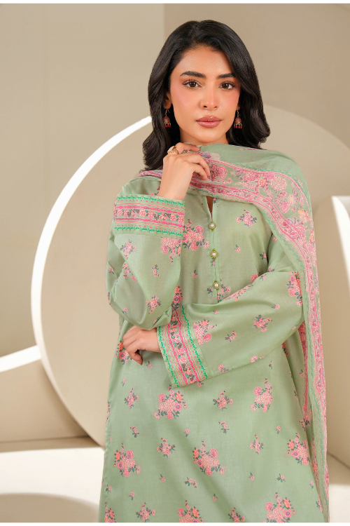 Limelight Summer Printed Lawn 3-Piece Green-U4030