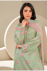 Limelight Summer Printed Lawn 3-Piece Green-U4030