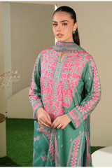 Limelight Summer Printed Lawn 3-Piece Green-U4079