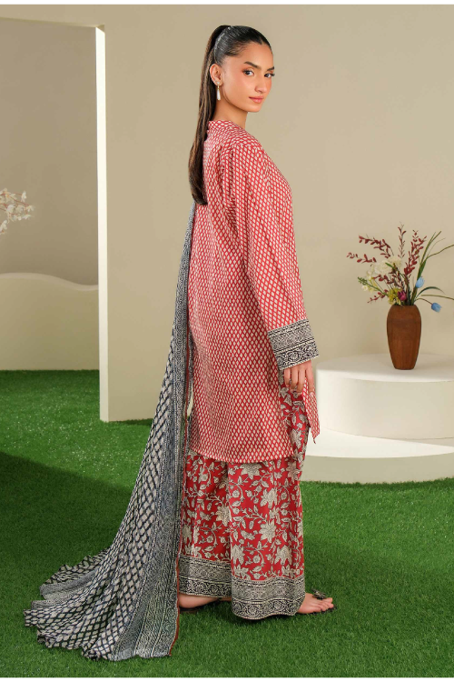 Limelight Summer Printed Lawn 3-Piece Red-U4084
