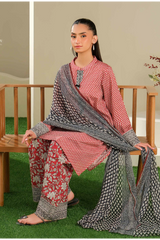 Limelight Summer Printed Lawn 3-Piece Red-U4084