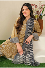 Limelight Summer Printed Lawn - Piece Yellow-U4084