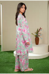 Limelight Summer Printed Lawn Shirt 1-Piece Green-U4198