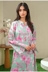 Limelight Summer Printed Lawn Shirt 1-Piece Green-U4198