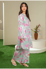 Limelight Summer Printed Lawn Shirt 1-Piece Green-U4198