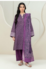 Limelight Summer Printed Lawn 3-Piece Purple-U4245