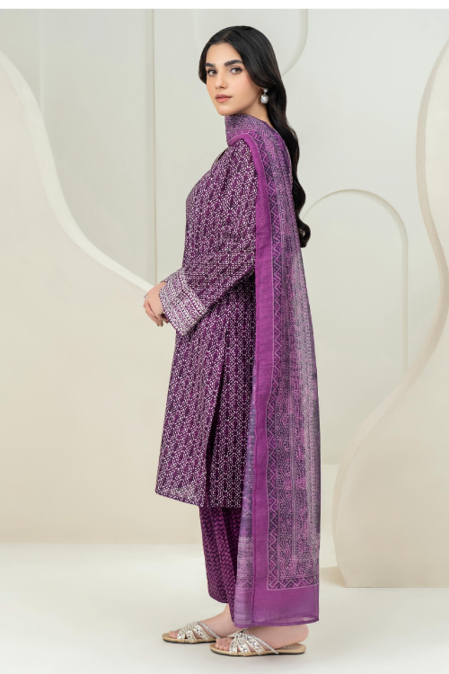 Limelight Summer Printed Lawn 3-Piece Purple-U4245