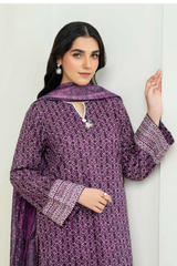 Limelight Summer Printed Lawn 3-Piece Purple-U4245