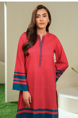 Limelight Summer Printed Lawn Shirt 1-Piece Red-U4273