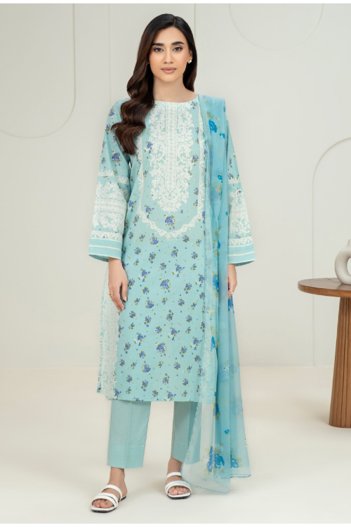 Limelight Summer Printed Lawn 3-Piece Blue-U4277