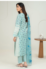 Limelight Summer Printed Lawn 3-Piece Blue-U4277