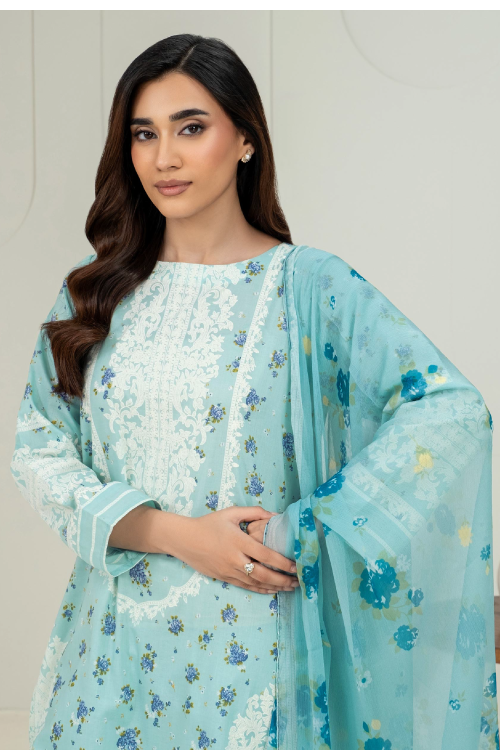 Limelight Summer Printed Lawn 3-Piece Blue-U4277