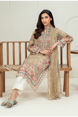 Limelight Summer Printed Lawn 2-Piece Beige-U4282