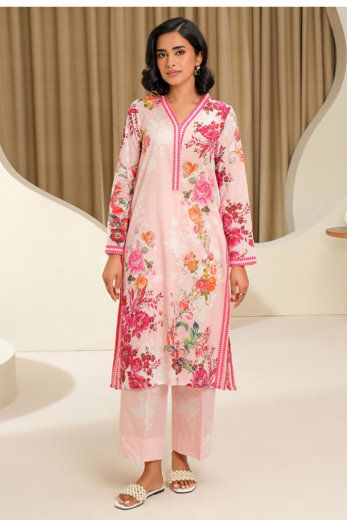 Limelight Summer Printed Lawn 2-Piece Pink-U4285