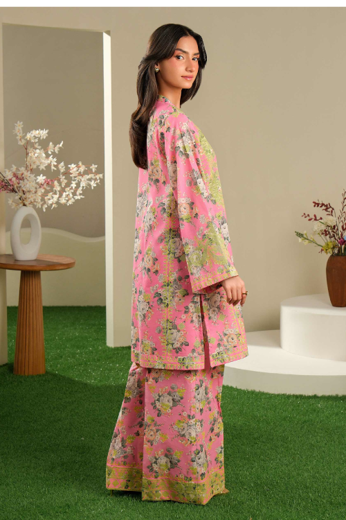 Limelight Summer Printed Cambric 2-Piece Pink-U4288
