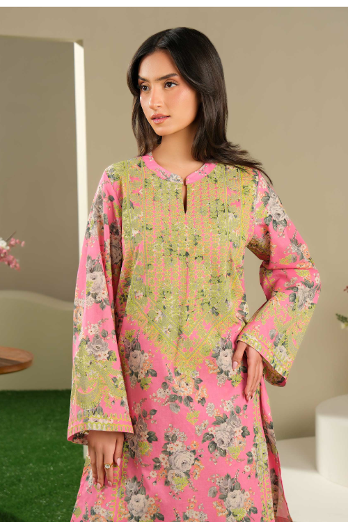 Limelight Summer Printed Cambric 2-Piece Pink-U4288