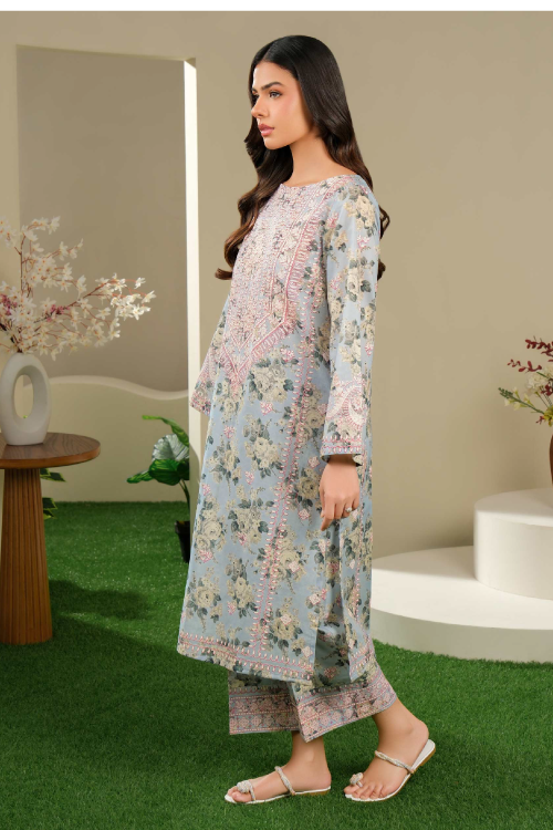 Limelight Summer Printed Cambric 2-Piece Sky Blue-U4288