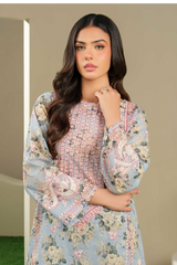 Limelight Summer Printed Cambric 2-Piece Sky Blue-U4288