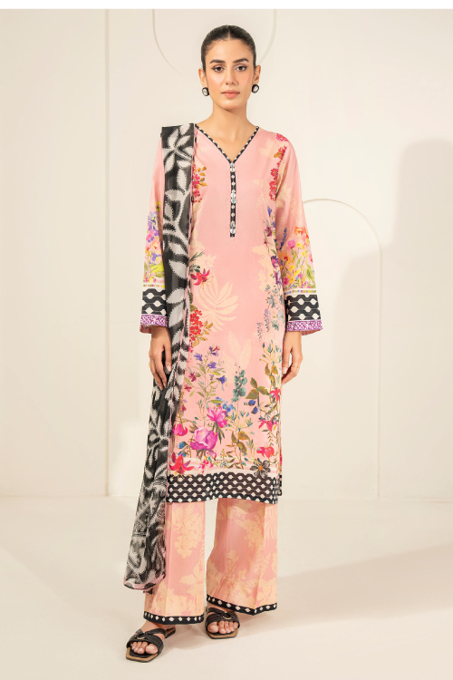 Limelight Summer Printed Lawn 3-Piece Pink-U4300