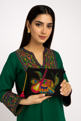 Black Dholak Clutch Bag GWCB0002