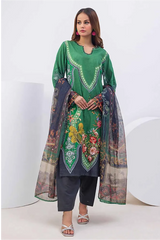 Gul Ahmad  Printed Khaddar 3 Piece - WRF #32011