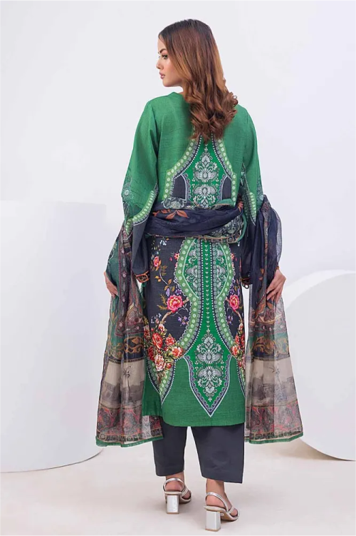 Gul Ahmad  Printed Khaddar 3 Piece - WRF #32011
