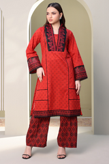 Zellbury Summer Print Embroidered Lawn Shirt 2 Piece - WUS25E20168
